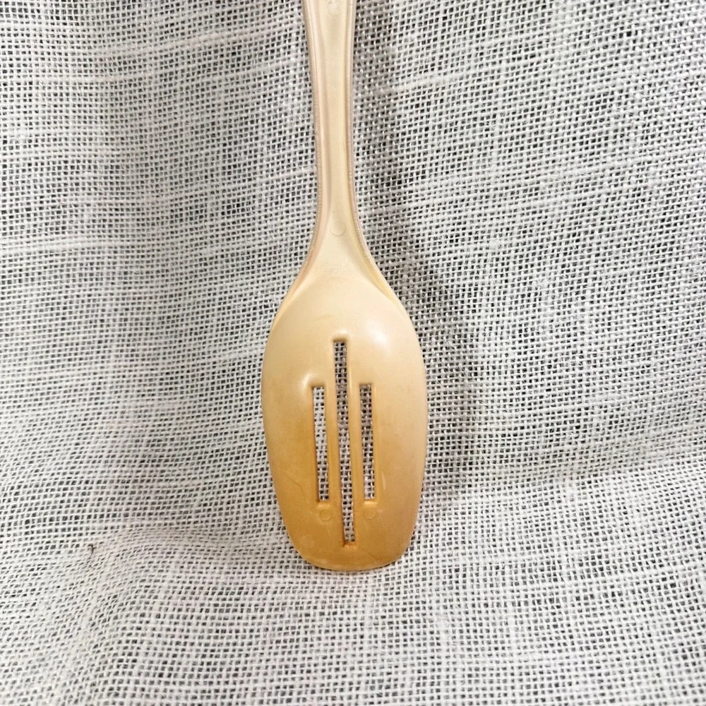 Vintage Foley Slotted Spoon Cream‎ Nylon USA Kitchen Utensil 11